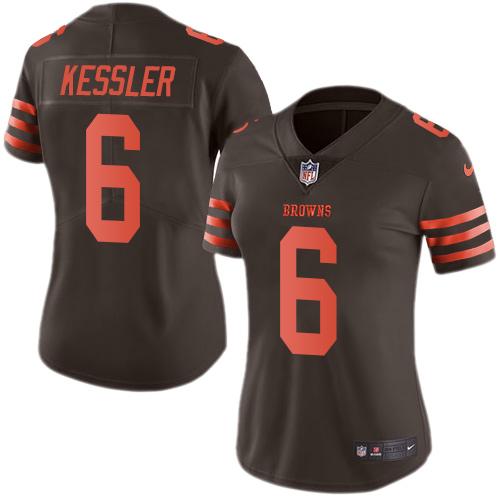 Nike Browns #6 Cody Kessler Brown Women's Stitched NFL Limited Rush Jersey Nike Browns #6 Cody Kessler Brown Women's Stitched NFL Limited Rush Jersey
