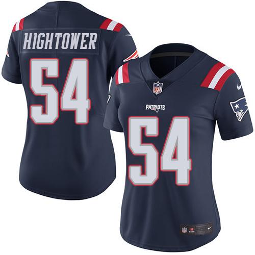 Nike Patriots #54 Dont'a Hightower Navy Blue Women's Stitched NFL Limited Rush Jersey Nike Patriots #54 Dont'a Hightower Navy Blue Women's Stitched NFL Limited Rush Jersey