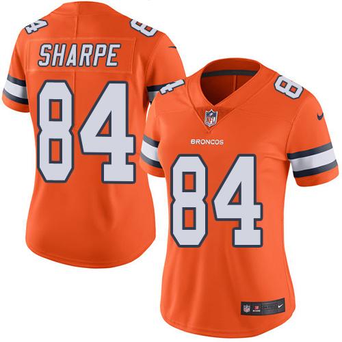 Nike Broncos #95 Derek Wolfe Orange Women's Stitched NFL Limited Rush Jersey (2) Nike Broncos #95 Derek Wolfe Orange Women's Stitched NFL Limited Rush Jersey (2)