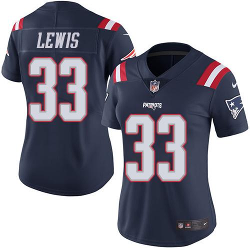 Nike Patriots #33 Dion Lewis Navy Blue Women's Stitched NFL Limited Rush Jersey Nike Patriots #33 Dion Lewis Navy Blue Women's Stitched NFL Limited Rush Jersey