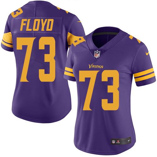 Nike Vikings #73 Sharrif Floyd Purple Women's Stitched NFL Limited Rush Jersey Nike Vikings #73 Sharrif Floyd Purple Women's Stitched NFL Limited Rush Jersey