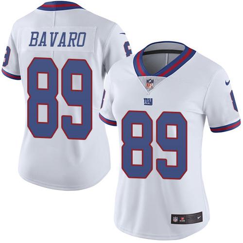 Nike Giants #89 Mark Bavaro White Women's Stitched NFL Limited Rush Jersey Nike Giants #89 Mark Bavaro White Women's Stitched NFL Limited Rush Jersey
