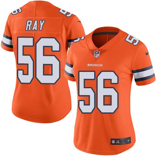 Nike Broncos #56 Shane Ray Orange Women's Stitched NFL Limited Rush Jersey Nike Broncos #56 Shane Ray Orange Women's Stitched NFL Limited Rush Jersey