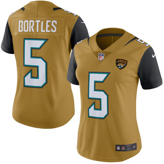 Blake Bortles Jacksonville Jaguars Nike Women's Color Rush Limited Jersey - Gold Blake Bortles Jacksonville Jaguars Nike Women's Color Rush Limited Jersey - Gold