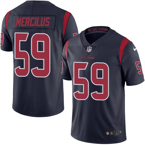 Nike Texans #59 Whitney Mercilus Navy Blue Youth Stitched NFL Limited Rush Jersey Nike Texans #59 Whitney Mercilus Navy Blue Youth Stitched NFL Limited Rush Jersey
