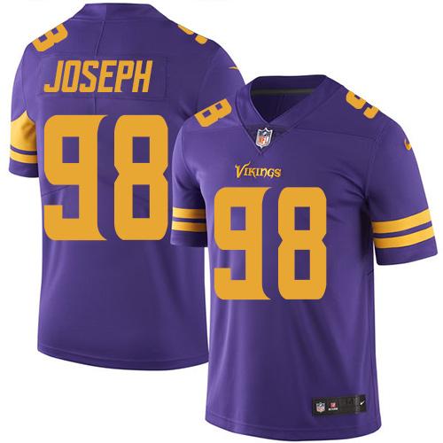 Nike Vikings #98 Linval Joseph Purple Youth Stitched NFL Limited Rush Jersey Nike Vikings #98 Linval Joseph Purple Youth Stitched NFL Limited Rush Jersey