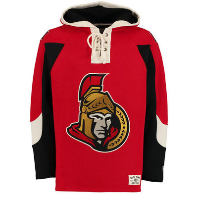 Senators Red Men's Customized All Stitched Sweatshirt