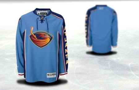 Atlanta Thrashers Men Customized Blue Jersey Atlanta Thrashers Men Customized Blue Jersey