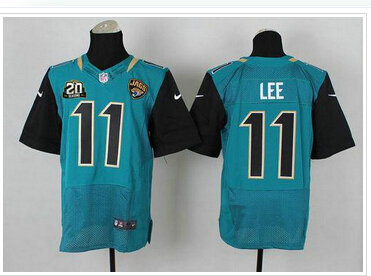 Jaguars #11 Marqise Lee Teal Green Team Color With 20TH Season Patch Jersey Jaguars #11 Marqise Lee Teal Green Team Color With 20TH Season Patch Jersey