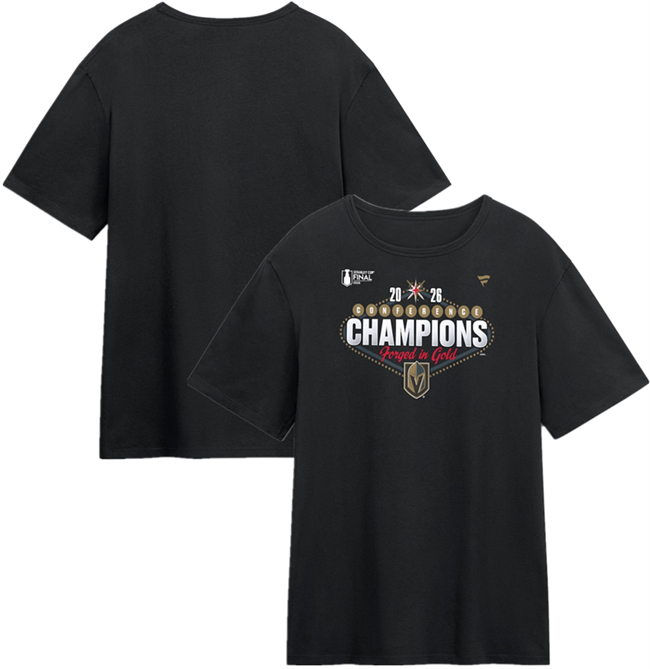 Men's Vegas Golden Knights Black 2026 Stanley Cup Playoffs T-Shirts